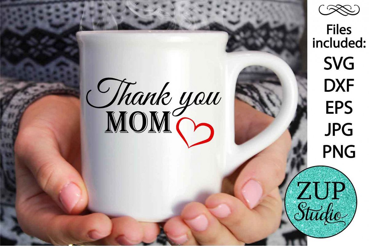 Thank you mom Digital Cutting files file 88 example image 1