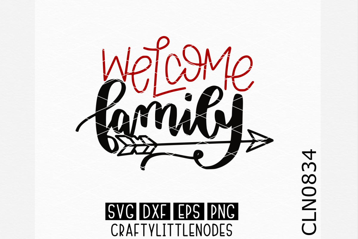 Hand Lettered- Welcome Family example image 1