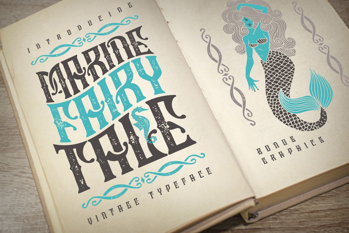 Marine fairytale typeface example image 1