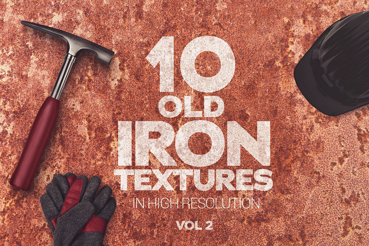 Old Iron Textures x10 vol2 example image 1