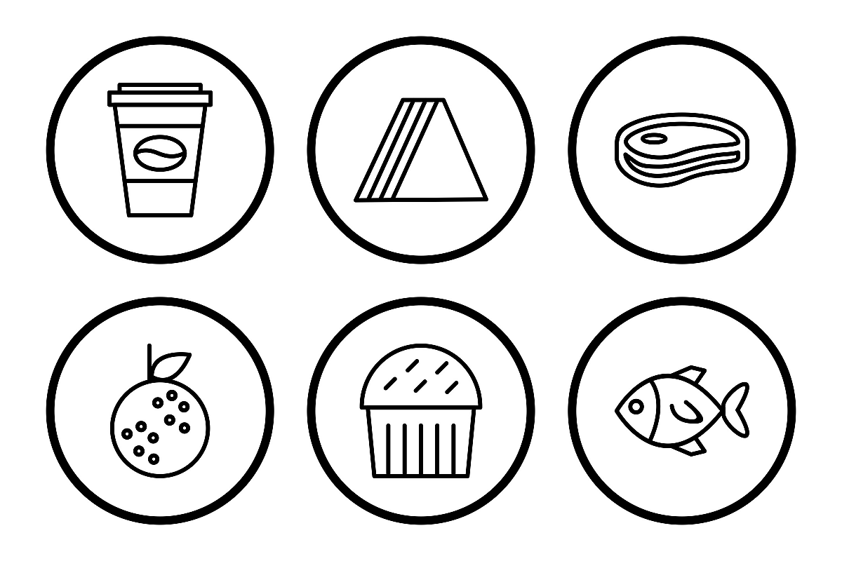 Set Of Food Icons example image 1