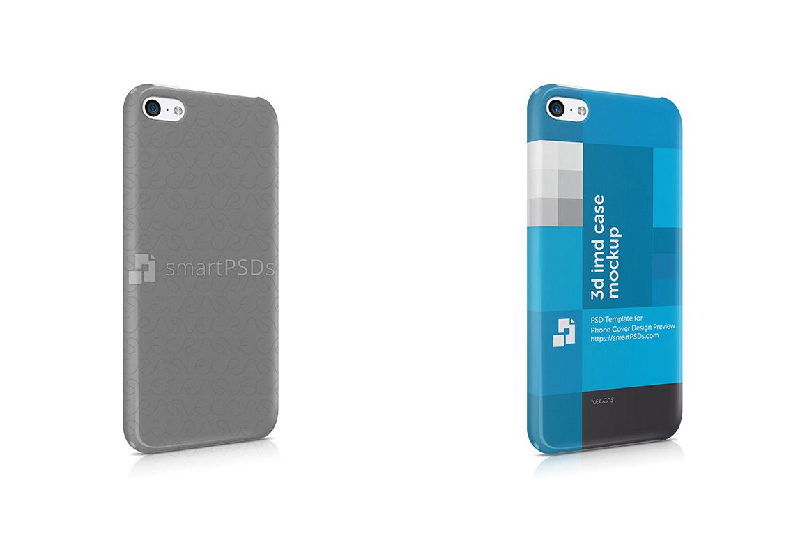 Apple iPhone 5C 3d IMD Mobile Case Design mockup- Right view 2013 example image 1