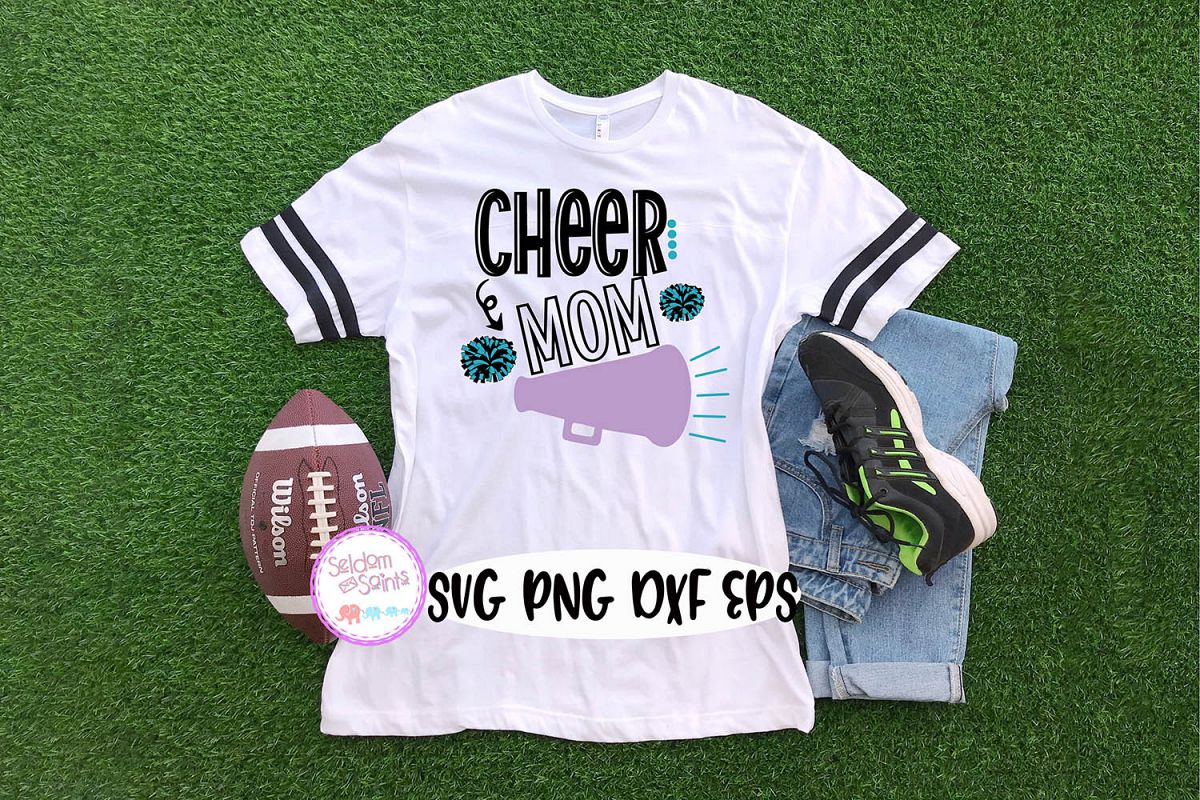 Cheer Mom SVG PNG DXF EPS example image 1