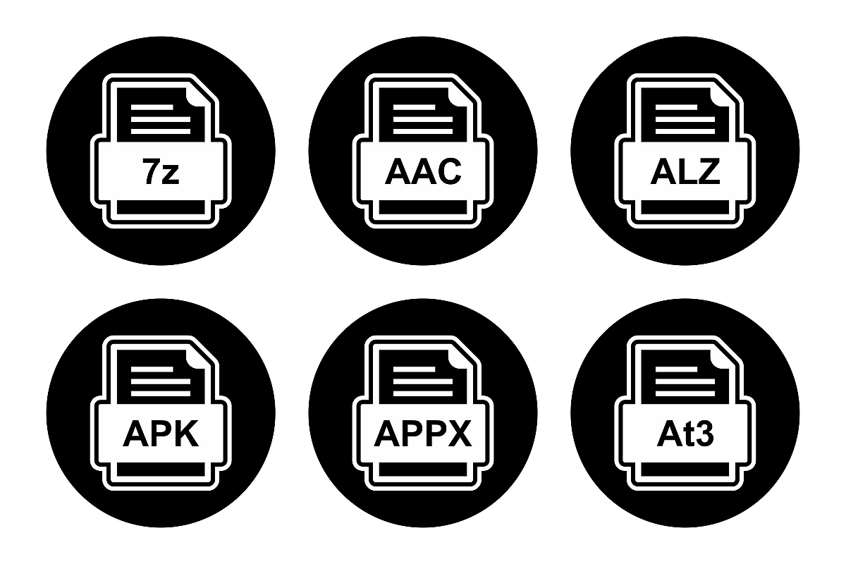 Set Of File Formats Icons example image 1