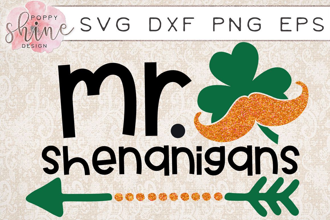 Mr Shenanigans SVG PNG EPS DXF Cutting Files example image 1
