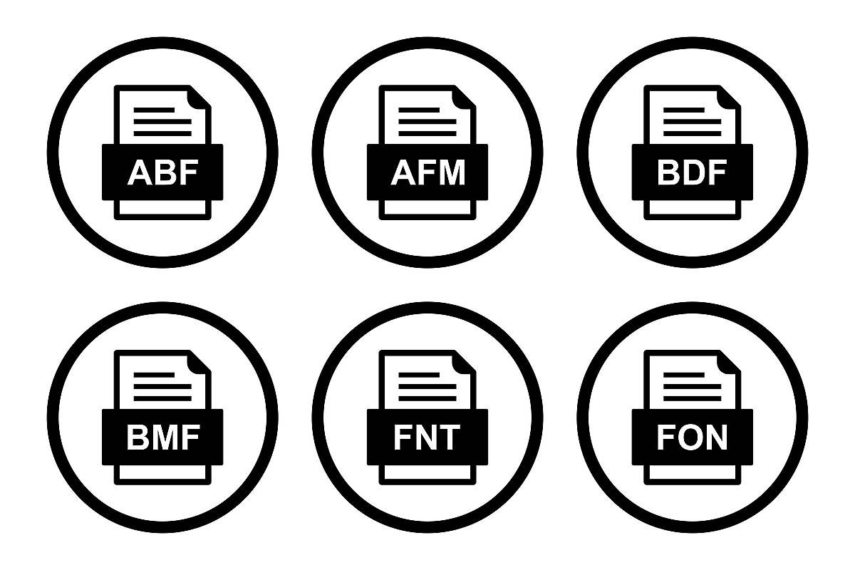 Set Of File Formats Icons example image 1