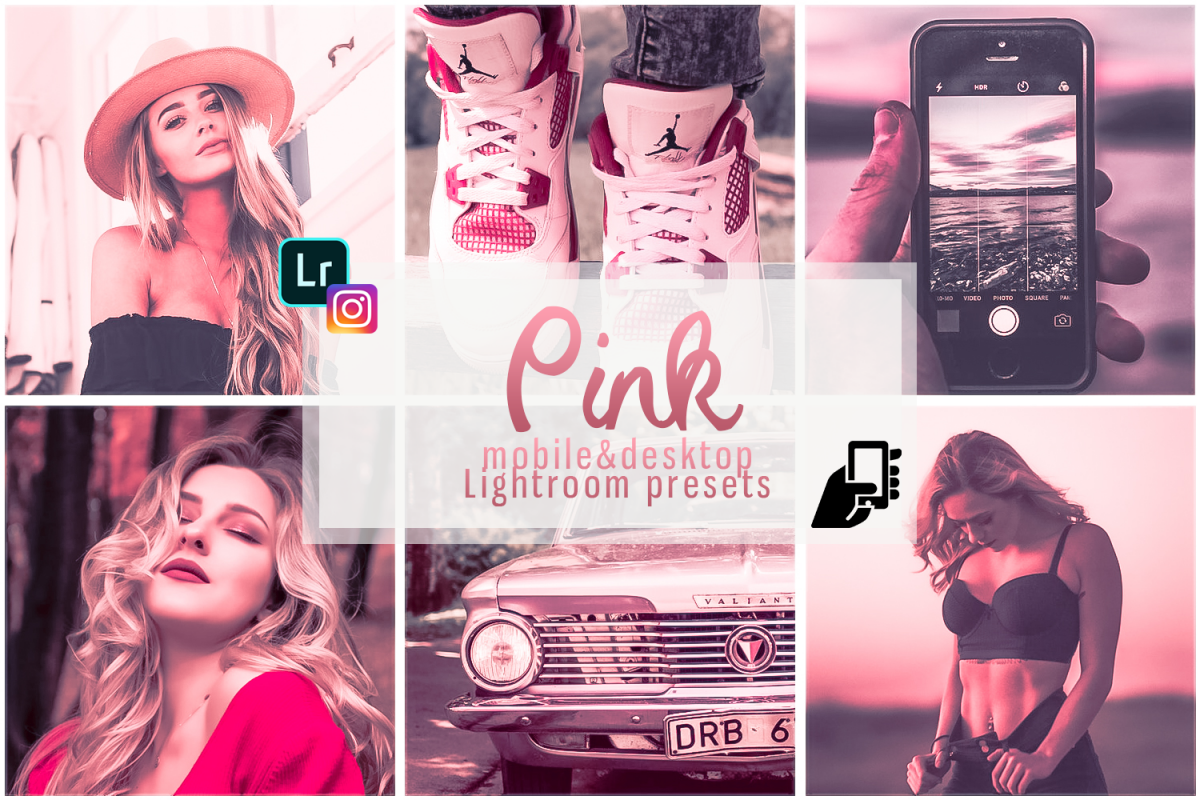 Pink presets rose mobile lightoom pastel presets filter example image 1