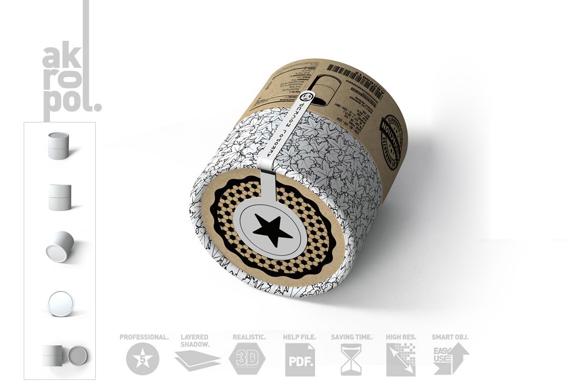 Paper tubes Mock up example image 1