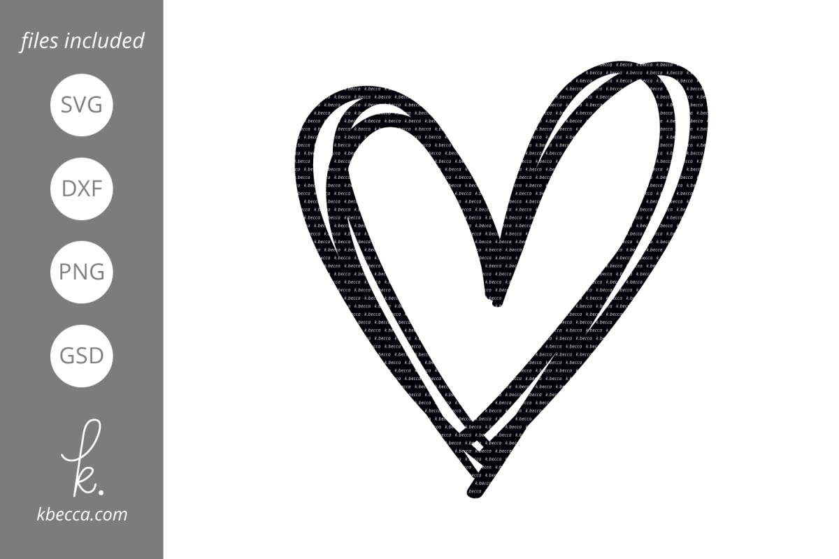 Sketched Heart SVG Cut Files (192996) | Illustrations ...