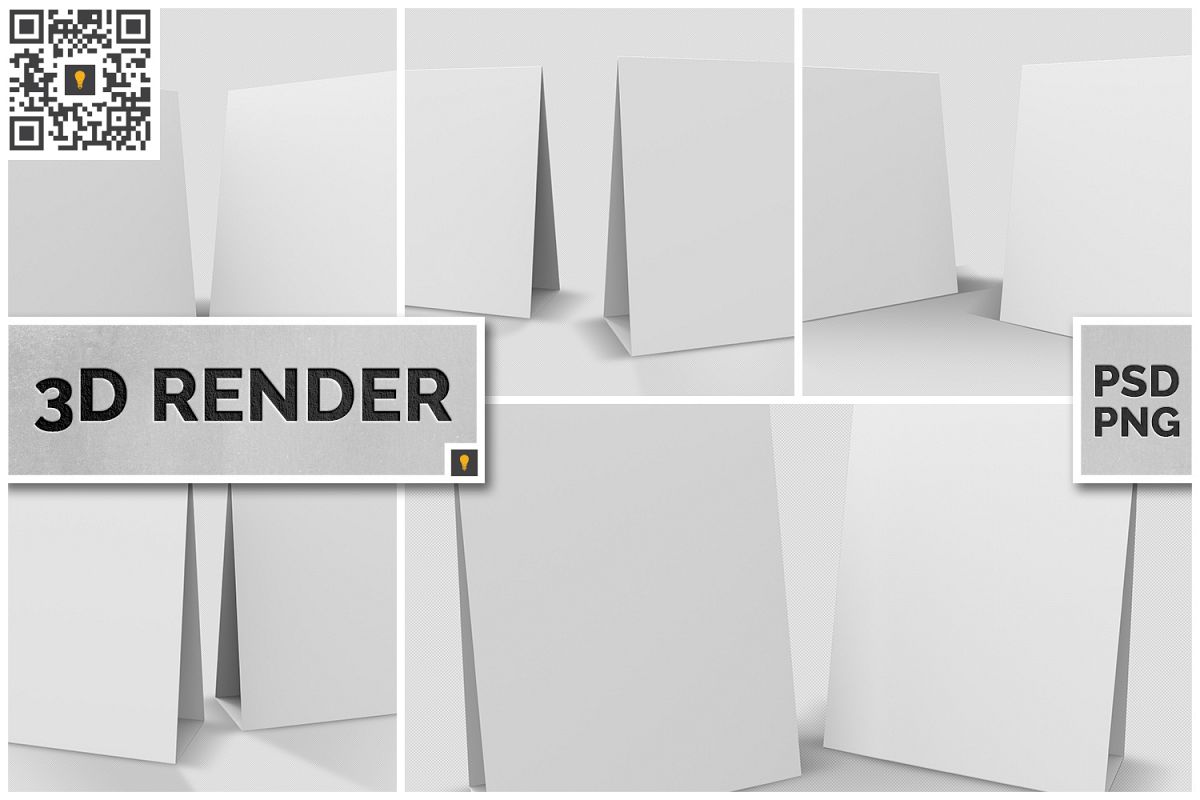 Table Tent 3D Render example image 1