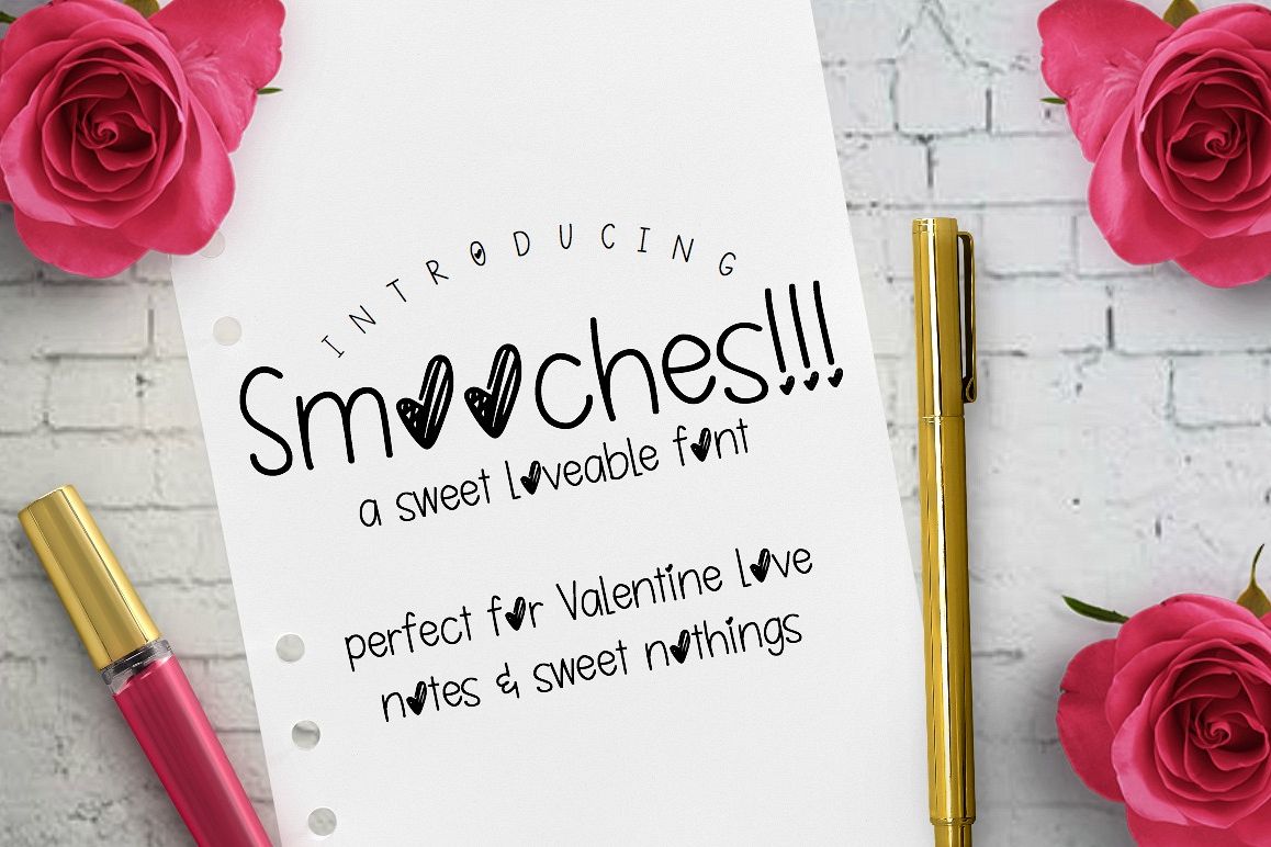 Smooches: Handwritten Font example image 1