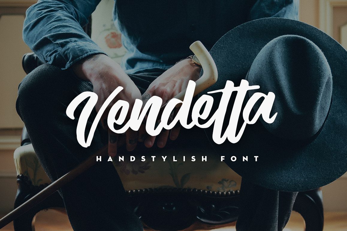 Vendetta Handstylish Font example image 1