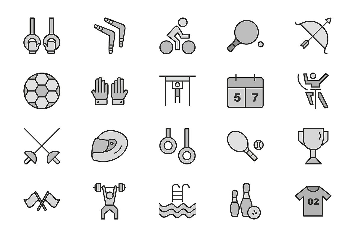 Set Of Sports And Game Icons example image 1