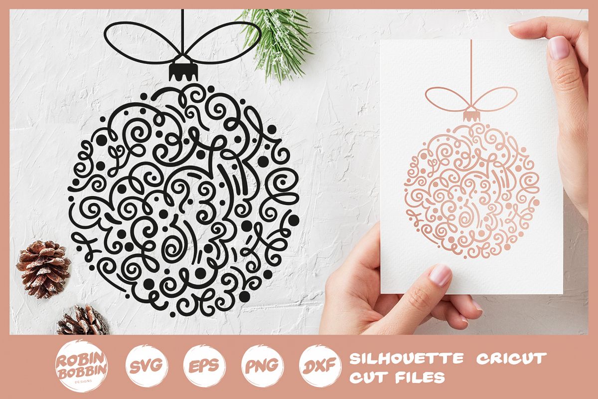 Christmas Toy SVG - Hand Drawn Christmas Tree Toy SVG example image 1