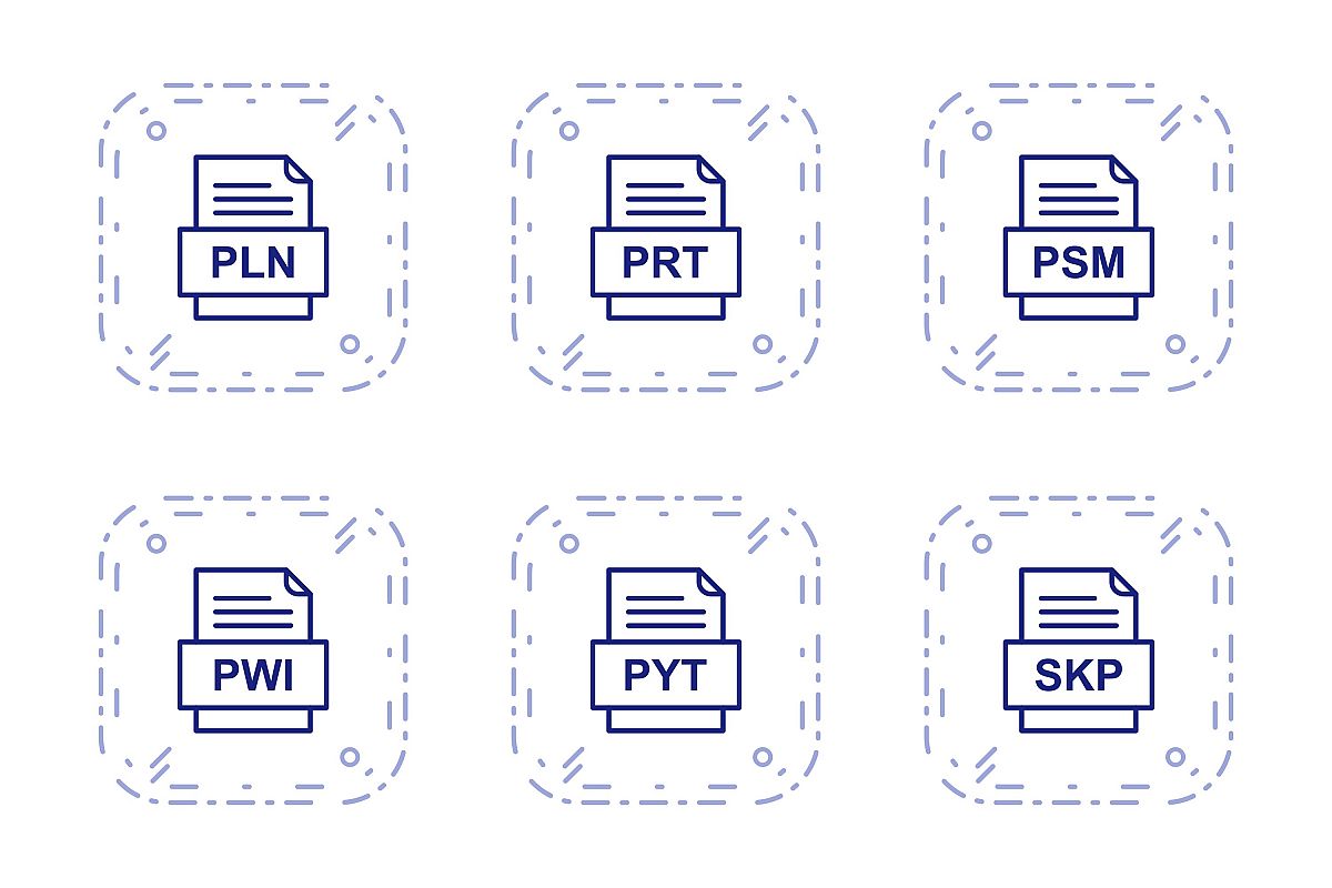 Set Of File Formats Icons example image 1