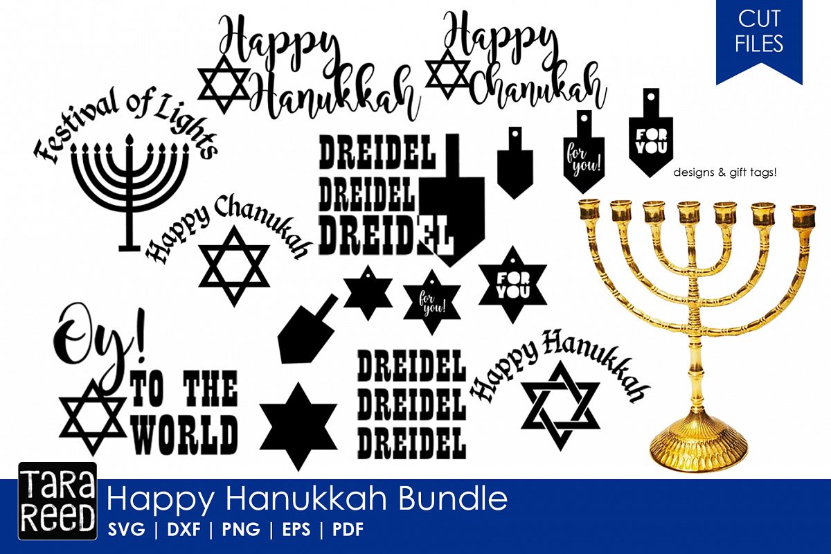 Download Happy Hanukkah - Chanukah SVG and Cut Files for Crafters ...