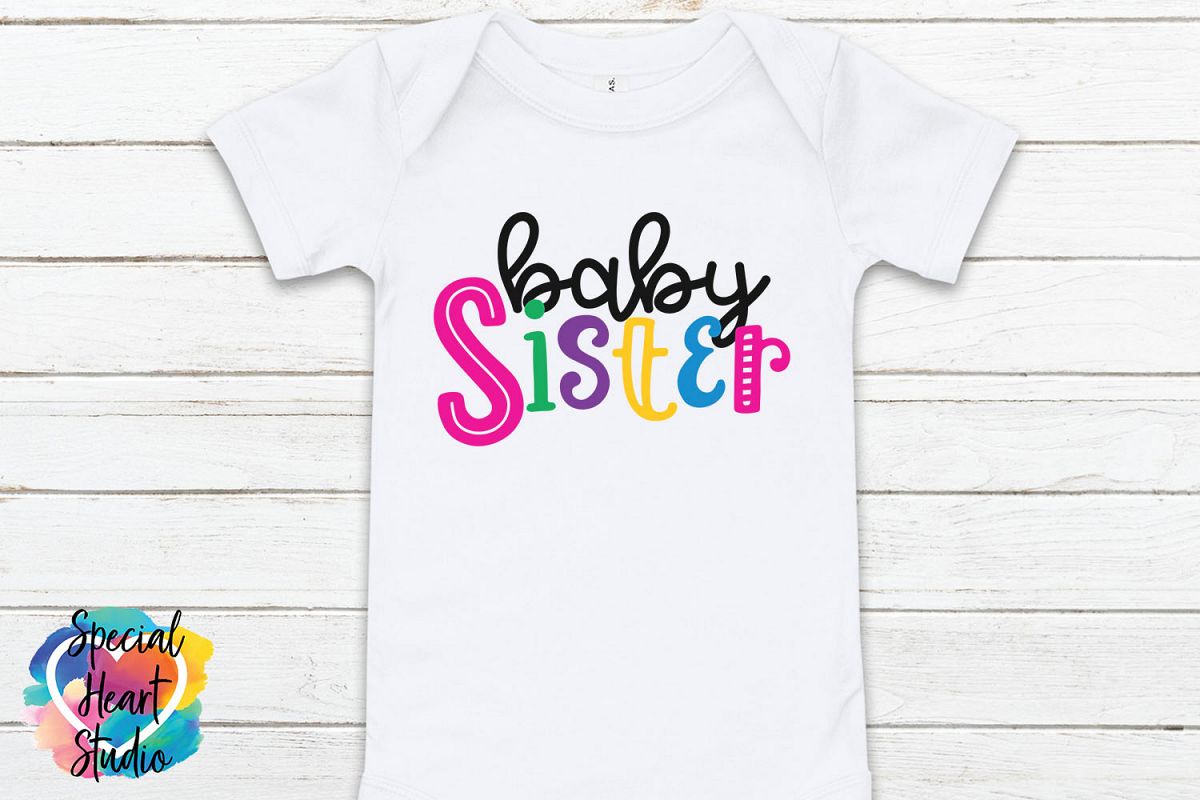 Baby Sister - A family and sibling SVG example image 1