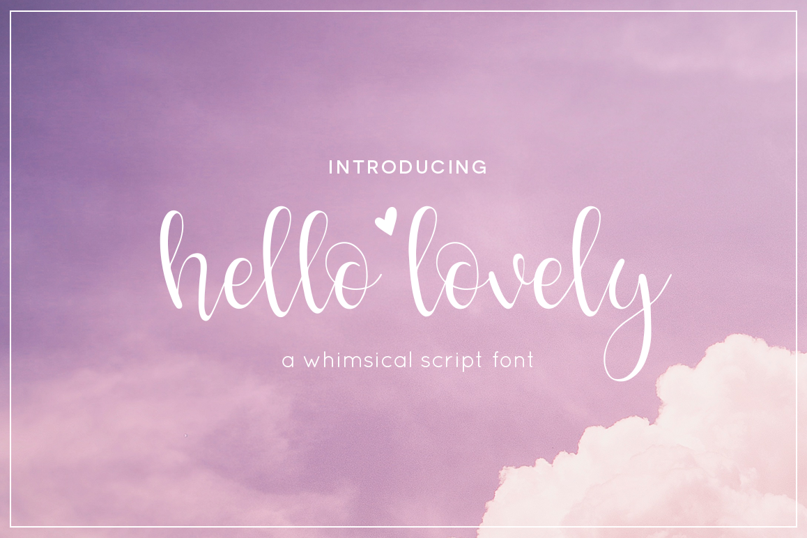 Hello Lovely Font example image 1