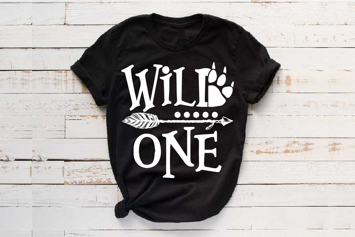 Wild One Birthday SVG Bear Paw Arrow Stay baby Nursery 1531s example image 1