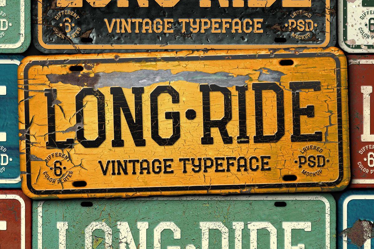 Long Ride. Font & Mockup example image 1