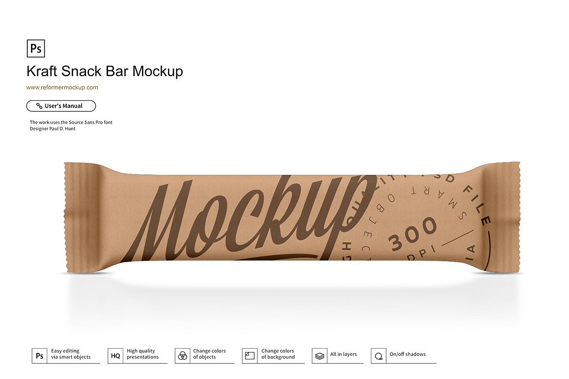 Kraft Snack Bar Mockup example image 1