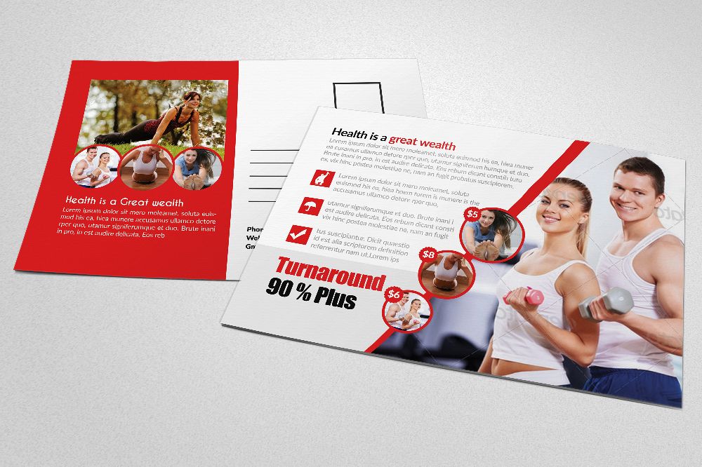 Body Fitness Club Postcard example image 1