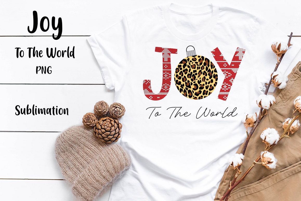 Joy To The World Sublimation PNG example image 1