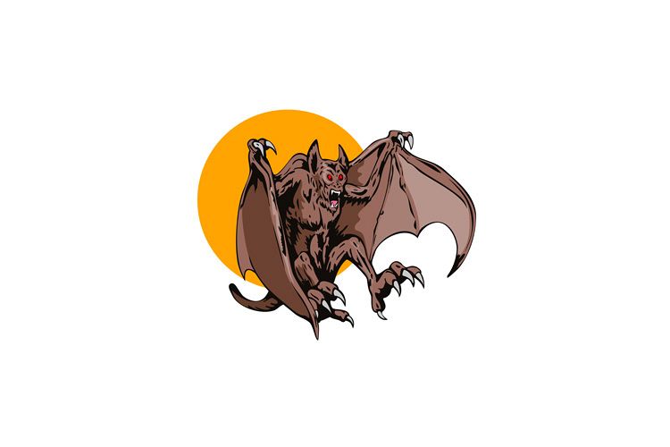 Bat Monster Retro example image 1