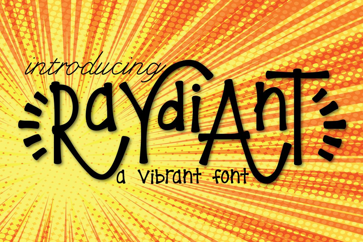 Raydiant a Handwritten Font example image 1