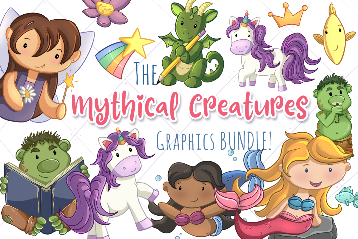 The Mythical Creatures Graphics Bundle! example image 1