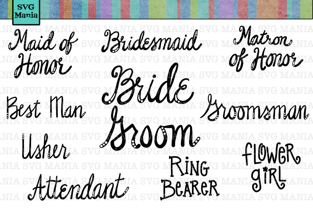 Svg Bundle Wedding Party Gifts Cut Files Svg Bundle Wedding Party Gifts Cut Files Sayings Bridal