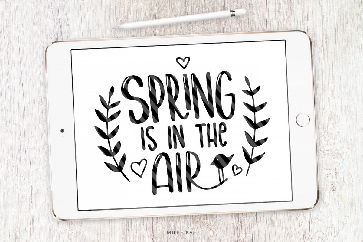 Download Spring Quote SVG, Cutting file, Decal