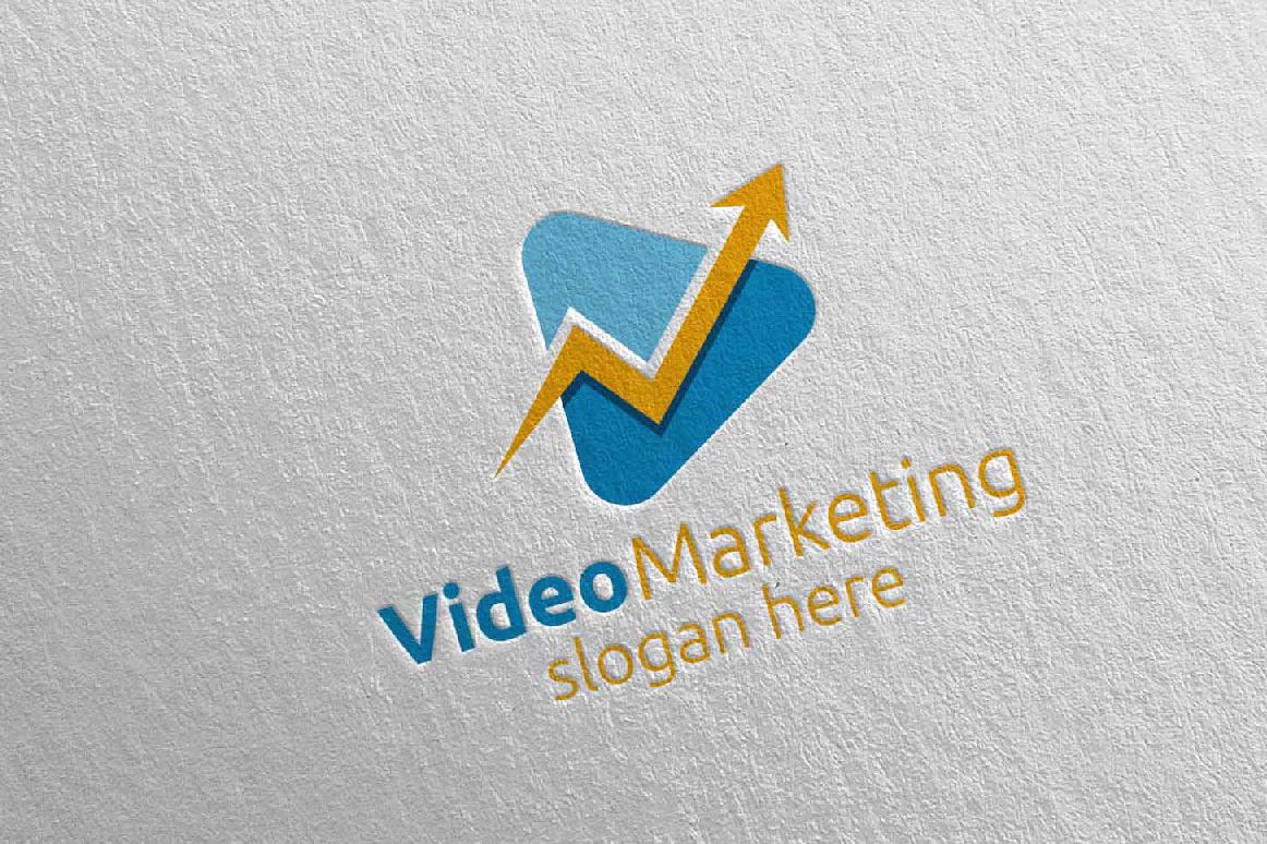 Video Marketing Financial Advisor Logo Design 20 example image 1