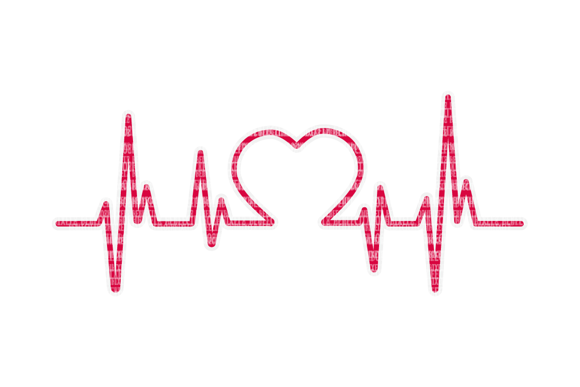 Download Love Heartbeat SVG Files Cut Files Heat Transfer Vinyl ...