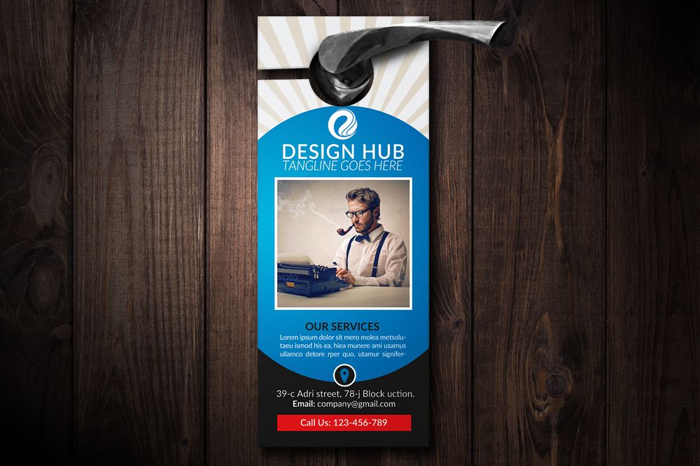 Business Editor Door Hangers example image 1
