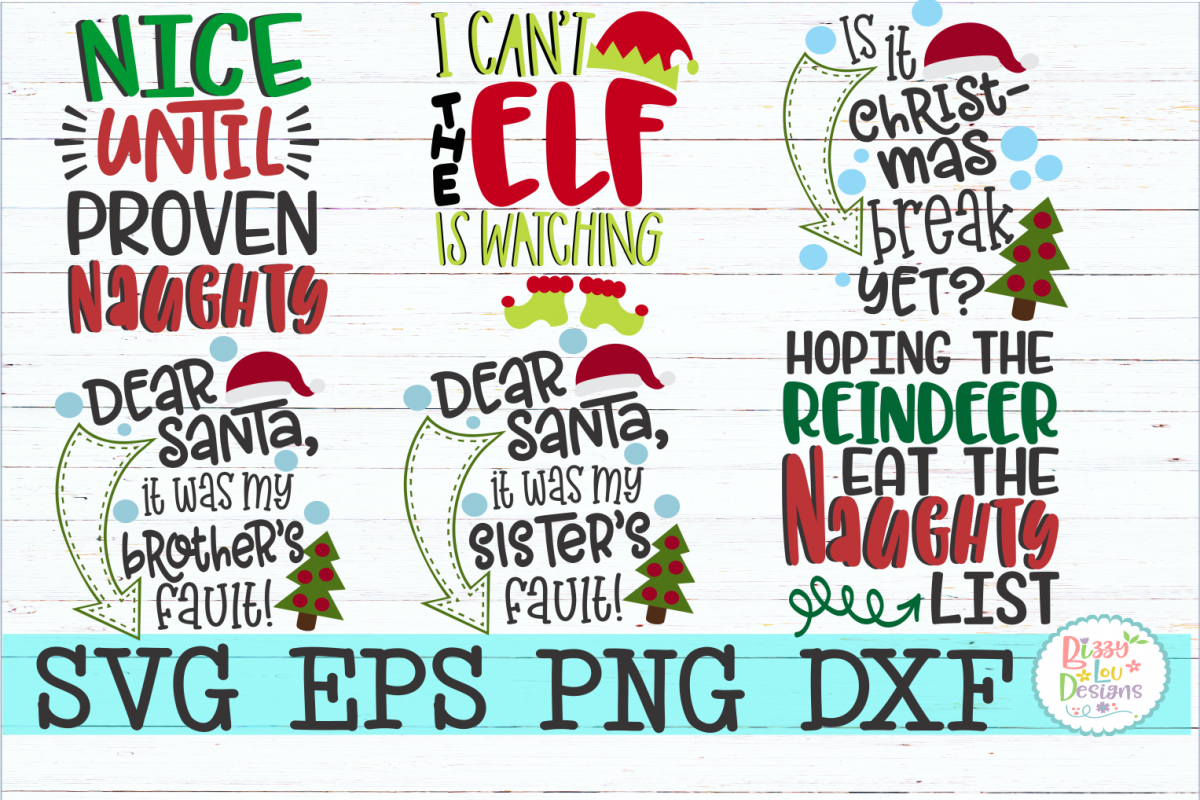 Christmas Bundle SVG DXF EPS PNG (126542) | SVGs | Design ...