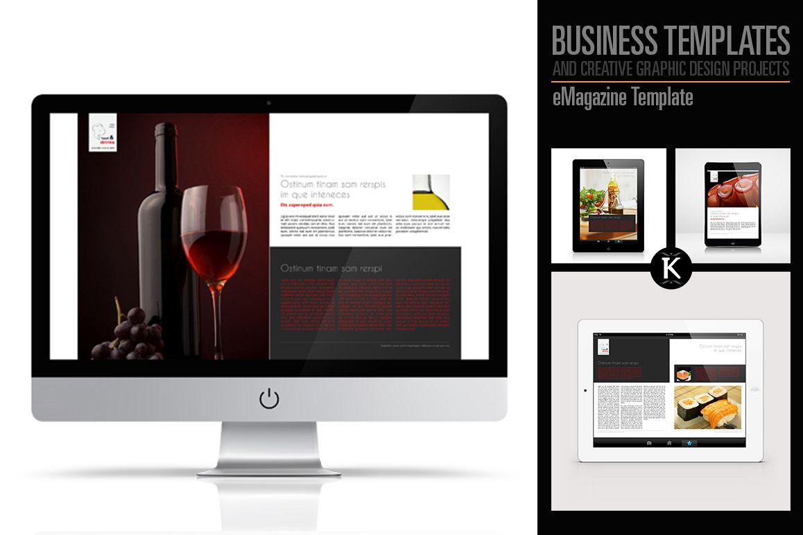 eMagazine Template example image 1