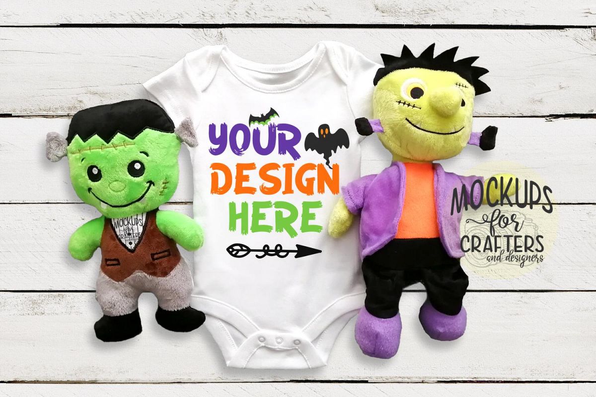 Baby Bodysuit - Halloween Theme Mock-Up example image 1