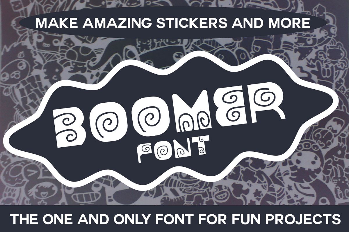 Boomer - Fun Font for Cute Projects example image 1