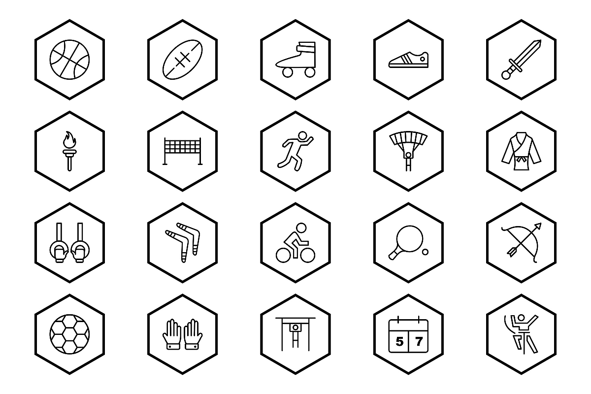 Set Of Sports And Game Icons example image 1