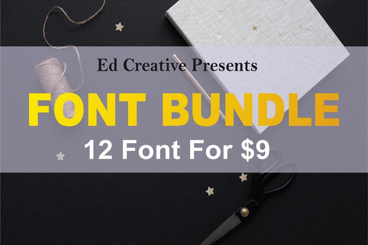 font bundle 12 font for $9 example image 1