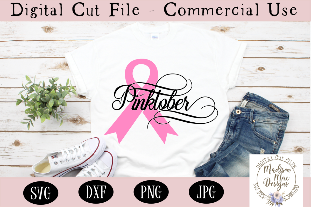 Breast Cancer SVG, Pinktober SVG example image 1