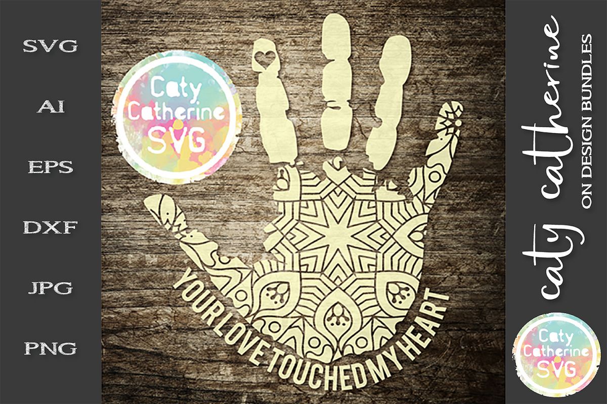 Your Love Touched My Heart SVG Cut File example image 1