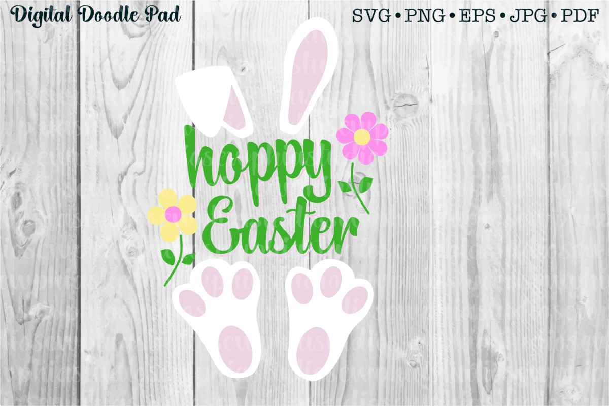Hoppy Happy Easter by Digital Doodle Pad example image 1