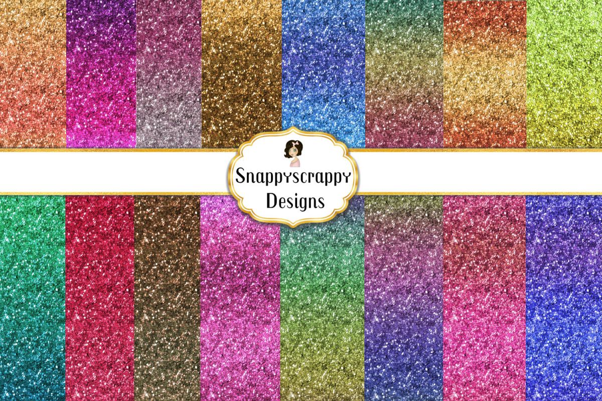 Glitter Gradient Background Papers example image 1