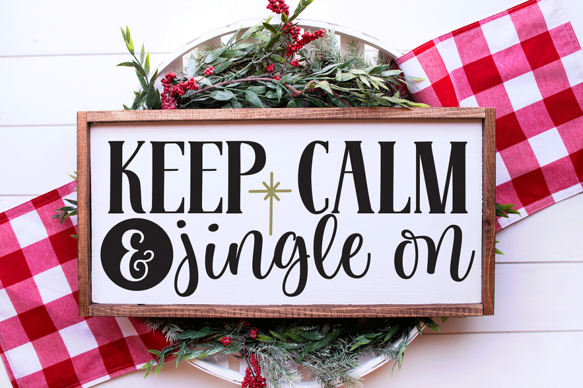 Christmas SVG - Keep Calm and Jingle On example image 1