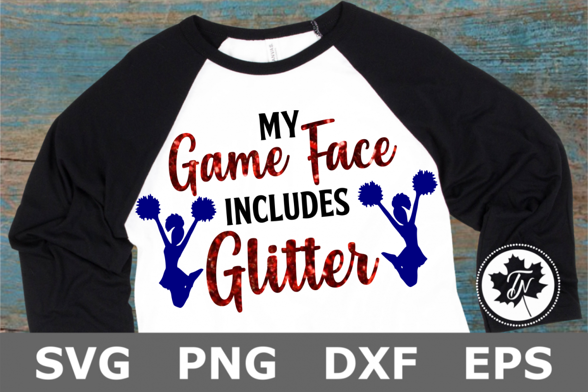 My Game Face Includes Glitter - A Sports SVG Cut File example image 1