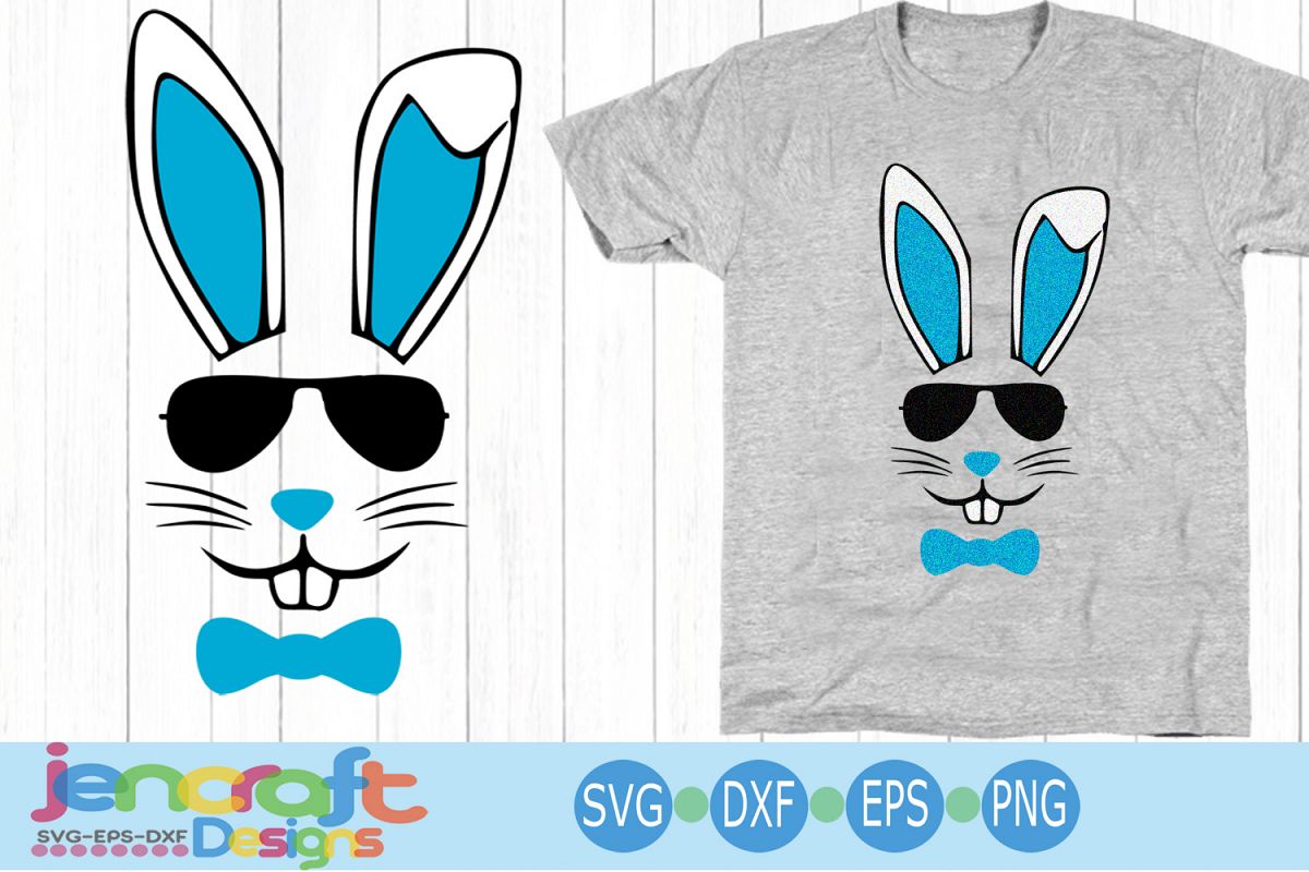 Download Bunny face svg, Hipster Cool Easter SVG EPS DXF cut file