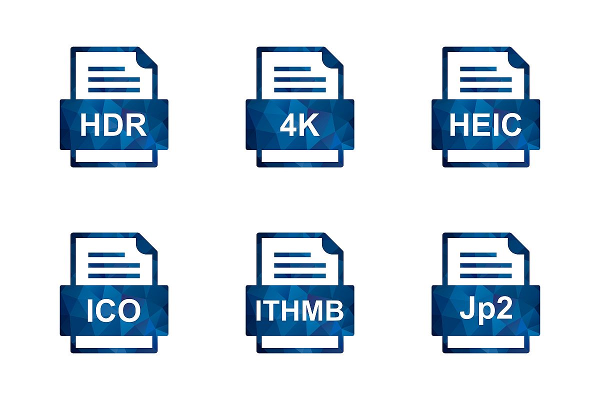 Set Of File Formats Icons example image 1