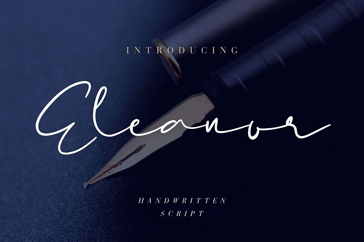 Eleanor Handwritten Script example image 1